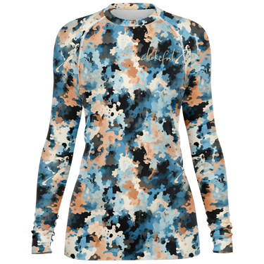 Chokefish™ Long Sleeve Rashguard Acid-Wash Woman's Shirt-015